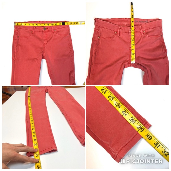 BLANK NYC The Spray On Super Skinny Jeans - Coral - Picture 7 of 8